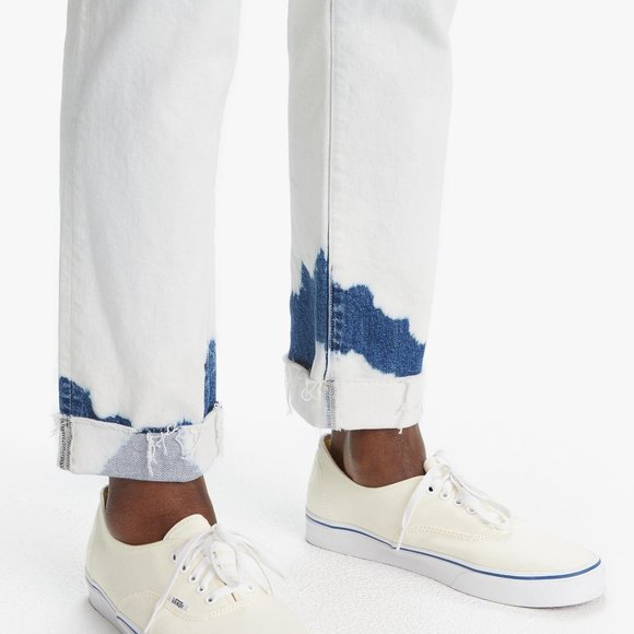 MOTHER DENIM THE CHASER ANKLE CUFF FRAY Clouds In My Coffee - Picture 3 of 5